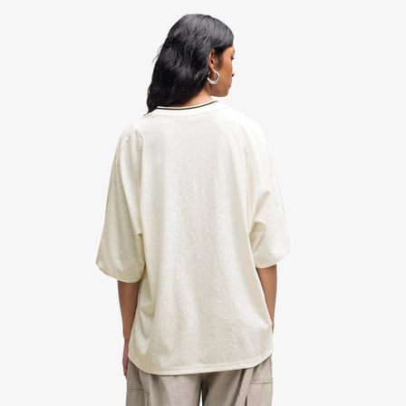 Puma Lace Pack Oversized Jersey Kadın Beyaz T-Shirt