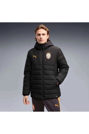 GSK Hooded Padded Jacket Siyah Erkek Mont