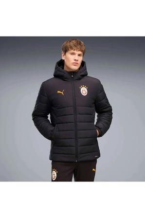 GSK Hooded Padded Jacket Siyah Erkek Mont