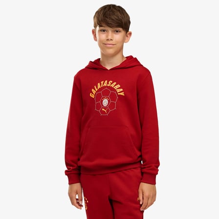 Puma Galatasaray 26/27  Çocuk Kırmızı Kapüşonlu Üst