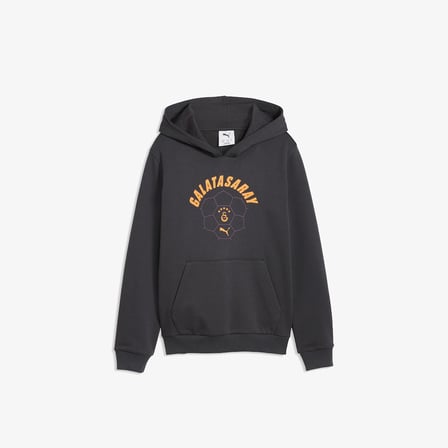 Puma Galatasaray 26/27 Çocuk Siyah Kapüşonlu Üst
