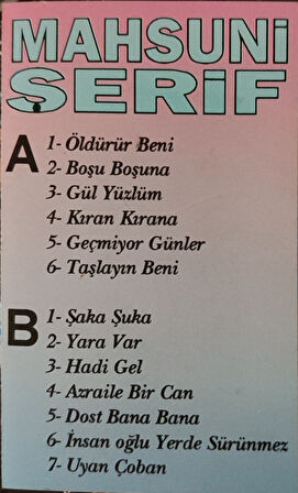 MAHSUNİ ŞERİF - Geçmiyor Günler  - 1995 Türkiye Basım Kaset 2.EL