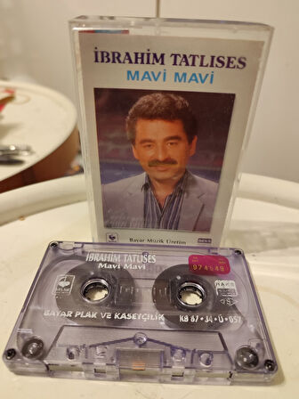 İBRAHİM TATLISES - Mavi Mavi  - 1987 Türkiye Basım Kaset Albüm / Bayar Müzik 2.el