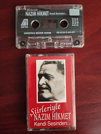 Şiirleriyle  NAZIM HİKMET / Kendi Sesinden  –  1993 Türkiye Basım Kaset -2.el