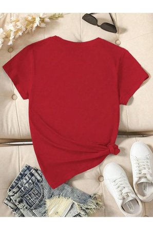 Unisex Papatya Baskılı Tasarım Tshirt