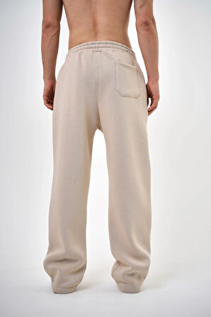 Erkek Basic Baggy Eşofman Altı Bej