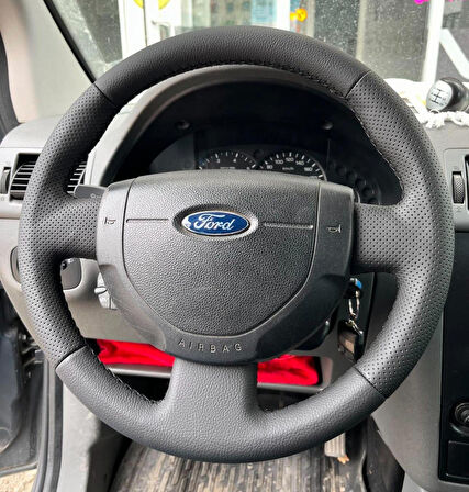 FORD FİESTA- CONNECT ARACA ÖZEL DİKMELİ DİREKSİYON KILIFI(SPOR MODEL)