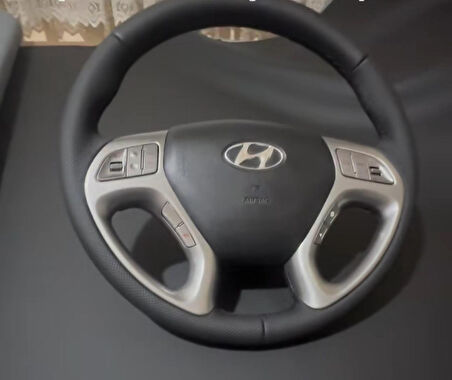 HYUNDAİ İX35 ARACA ÖZEL DİKMELİ DİREKSİYON KILIFI(AÇIKLAMAYI OKUYUNUZ LÜTFEN)