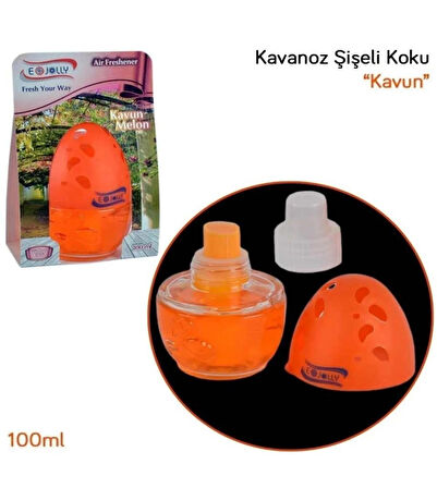 E-Jolly Şişeli Oto ve Oda Kokusu Kavun 100ML -  CAM Şişe Koku 