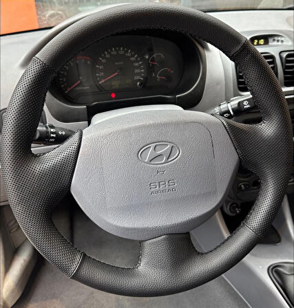 HYUNDAİ ACCENT ADMİRA ARACA ÖZEL DİKMELİ DİREKSİYON KILIFI SİYAH (AÇIKLAMAYI OKUYUNZ)