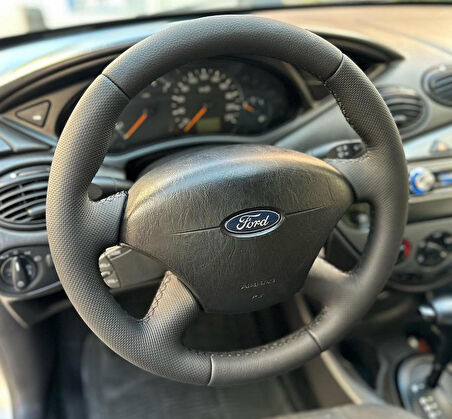 FORD FOCUS 1 ARACA ÖZEL DİKMELİ DİREKSİYON KILIFI (AÇIKLAMAYI OKUYUNZ)