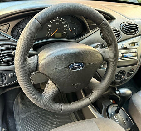 FORD FOCUS 1 ARACA ÖZEL DİKMELİ DİREKSİYON KILIFI (AÇIKLAMAYI OKUYUNZ)