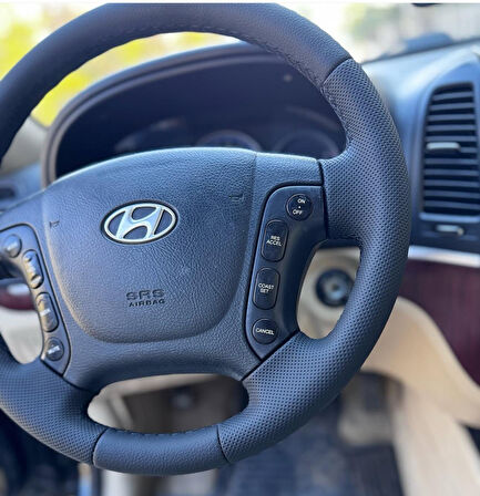 HYUNDAİ SANTA FE ARACA ÖZEL DİKMELİ DİREKSİYON KILIFI (AÇIKLAMAYI OKUYNZ)