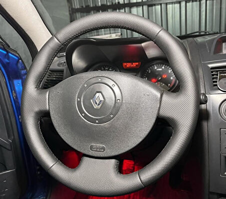 Renault Megane 2 Araca Özel Dikmeli Direksiyon Kılıfı