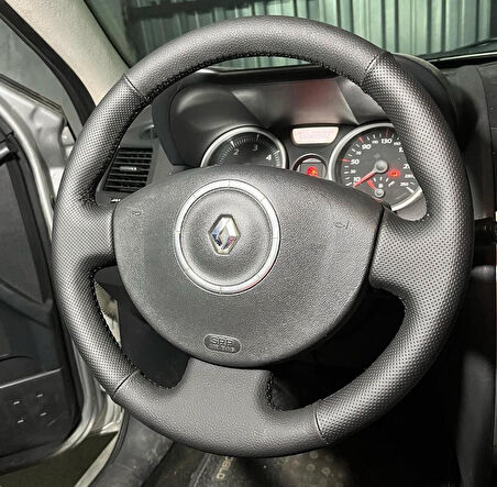 Renault Megane 2 Araca Özel Dikmeli Direksiyon Kılıfı