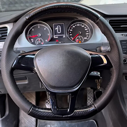VOLKSWAGEN GOLF 7 PASSAT B8 ARACA ÖZEL DİKMELİ DİREKSİYON KILIFI (AÇIKLAMAYI OKUYNZ)