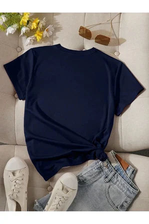 Unisex Love Kalp Baskılı Tasarım Tshirt