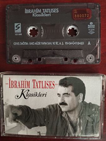 İbrahim Tatlıses – Klasikleri -  1995 Türkiye Basım Kaset Albüm -2.el