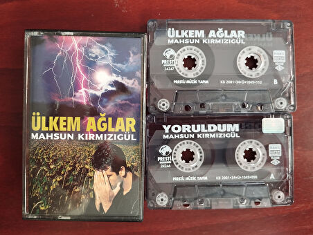 Mahsun Kırmızıgül – Yoruldum / Ülkem Ağlar -  2001 Türkiye Basım 2x Kaset Albüm -2.EL