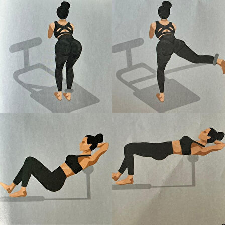 Rebuwo Hip Thrust Kalça Güçlendirme Sehpası Taşınabilir Portatif Hip Thruster 