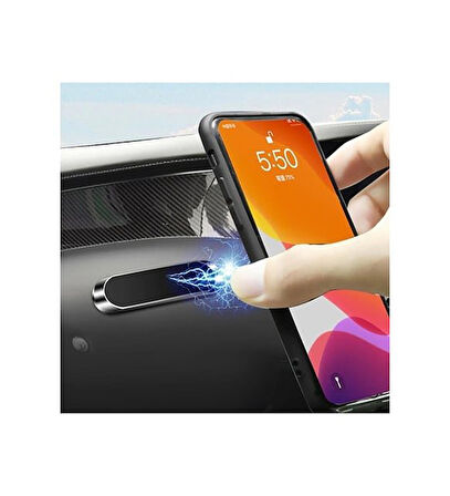 Siyah Çok Amaçlı Magnetic Car Holder Araç Içi Telefon Tutucu Mıknatıslı