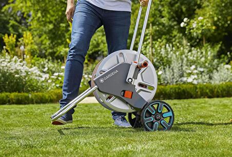 Gardena 18540 AquaRoll Metal Hortum Toplama Arabası