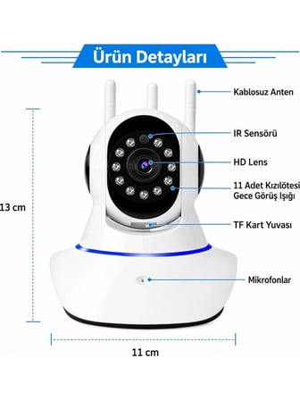 Blue Inter Cmr5 Kablosuz Wi-Fi IP Kamera