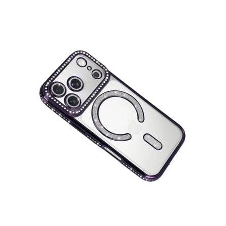 Apple iPhone 18 Pro/17 Pro Joke Simli Magneticsafe Kılıf - Derin Mor