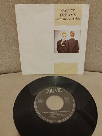 EURYTHMICS - Sweet Dreams - 1983 Almanya  Basım 45lik Plak 2.el