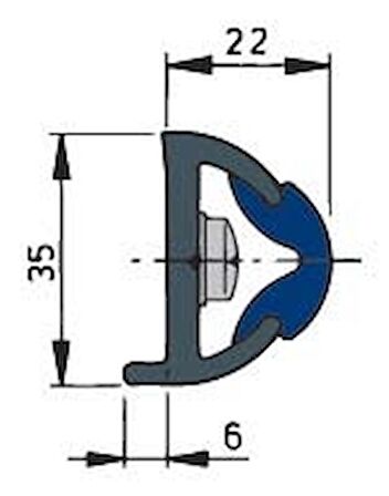 Vetus küpeşte fitili tip poly3528, 20 metre Poly3528