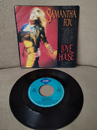 SAMANTHA FOX - Love House - 1988 Belçika Basım 45lik Plak 2.el