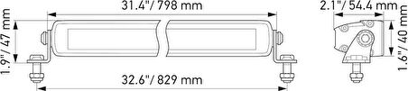 Hella Off-Road Led Lamba 12V-24V 32" Hareketli Montaj 1FJ358176-311