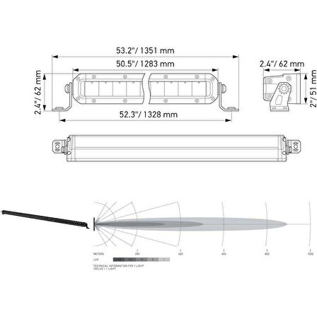 Hella Off-Road Led Lamba 12V-24V 1283MM 1GJ358197-331