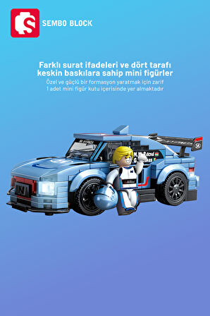 Sembo Block Speed Alliance Current Racing Team 209 Parça yapı blokları Lego ile uyumlu (714029)