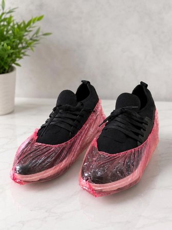Galoş Pembe  500 Adet x 10 Paket – Toplam 5000 Adet | Tek Kullanımlık Ayakkabı Galoşu