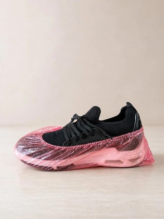 Galoş Pembe  500 Adet x 10 Paket – Toplam 5000 Adet | Tek Kullanımlık Ayakkabı Galoşu