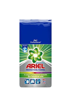Ariel Aqua Pudra Parfümlü Renkliler İçin Toz Çamaşır Deterjanı 12 kg 80 Yıkama