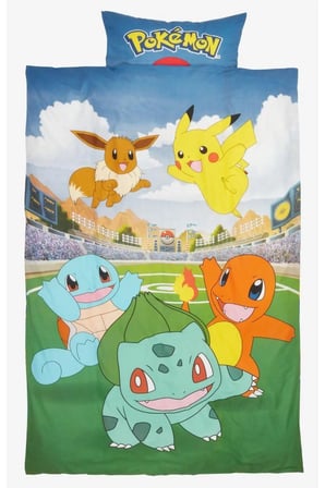 POKEMON Çocuk Nevresim Takımı 155x220 Mavi