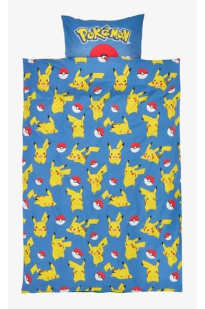 POKEMON Çocuk Nevresim Takımı 155x220 Mavi