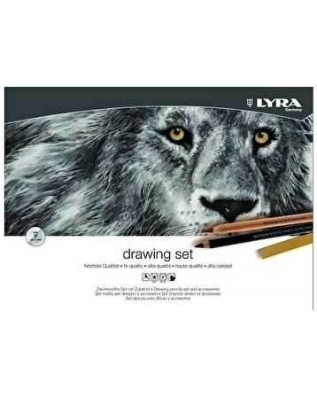 Lyra Drawing 31 Parça Çizim Seti Ahşap Kutulu