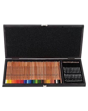 Lyra Rembrandt 48 Parça Polycolor ve Art Desing Ahşap Kutu
