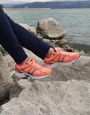 Kinetix Arıon Narçiçeği-Gri Renk Fuspetli Athletic Koşu Spor Ayakkabı