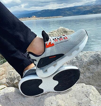 Dunlop 2240 Gri Renk Air Taban Fuspetli Erkek Spor Ayakkabı