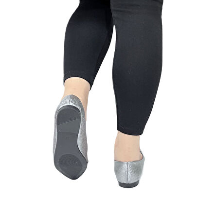 Fiyra 4006 Platin Örgü Taşlı Şık Düğünlük Günlük Kadın Babet