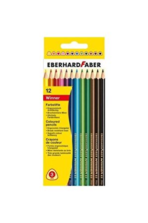 Winner 12'li Üçgen Kuru Boya Kalemi Ef-511412
