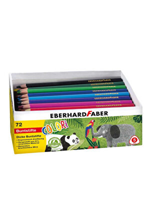 Colori Kalın Üçgen Kuruboya 72li Set