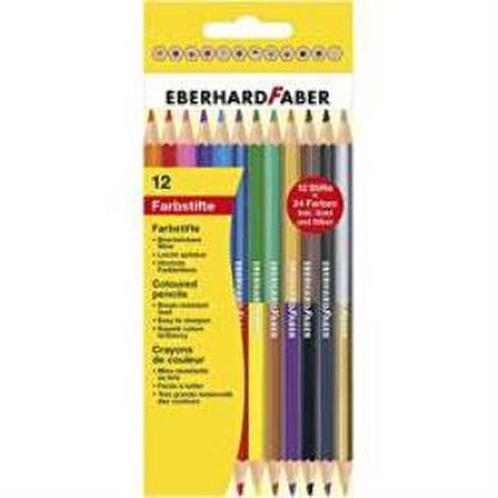 Eberhard Faber Çift Taraflı Kuru Boya Kalemi 3mm 12li 514811