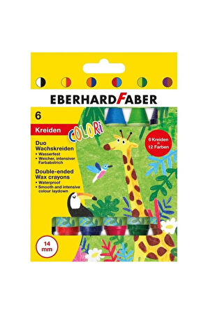 Colori Duo Çift Taraflı Mum Boya 6lı 12 Renk Set