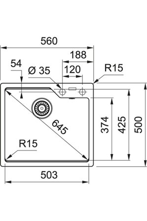 FRANKE Ubg 610-56 Bıanco Granit Mutfak Eviyesi