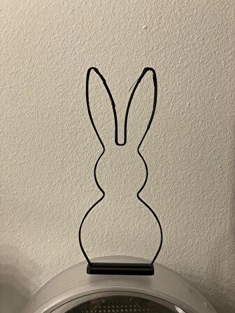 Tavşan3 Geometrik Masa Süsü Plastik 20cm
